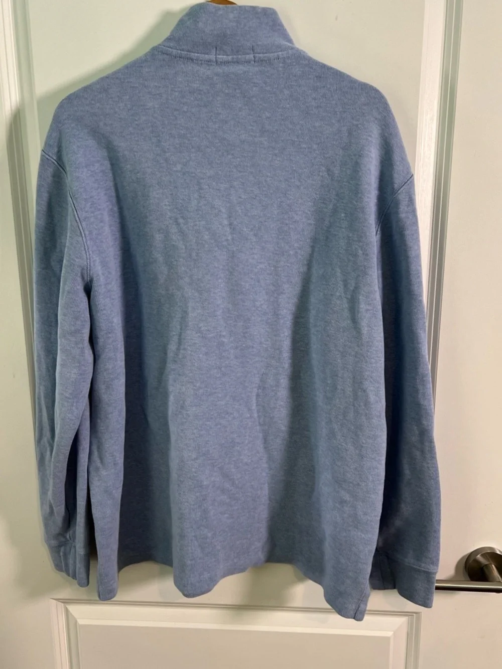 Polo Ralph Lauren Logo-Embroidered Cotton Half-Zip Sweater Mens XL Coastal